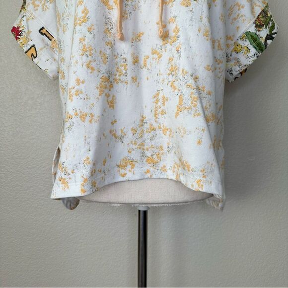 Anthropologie Daily Practice Emrbroidered Short Sleeves Hoodie - Picture 6 of 13